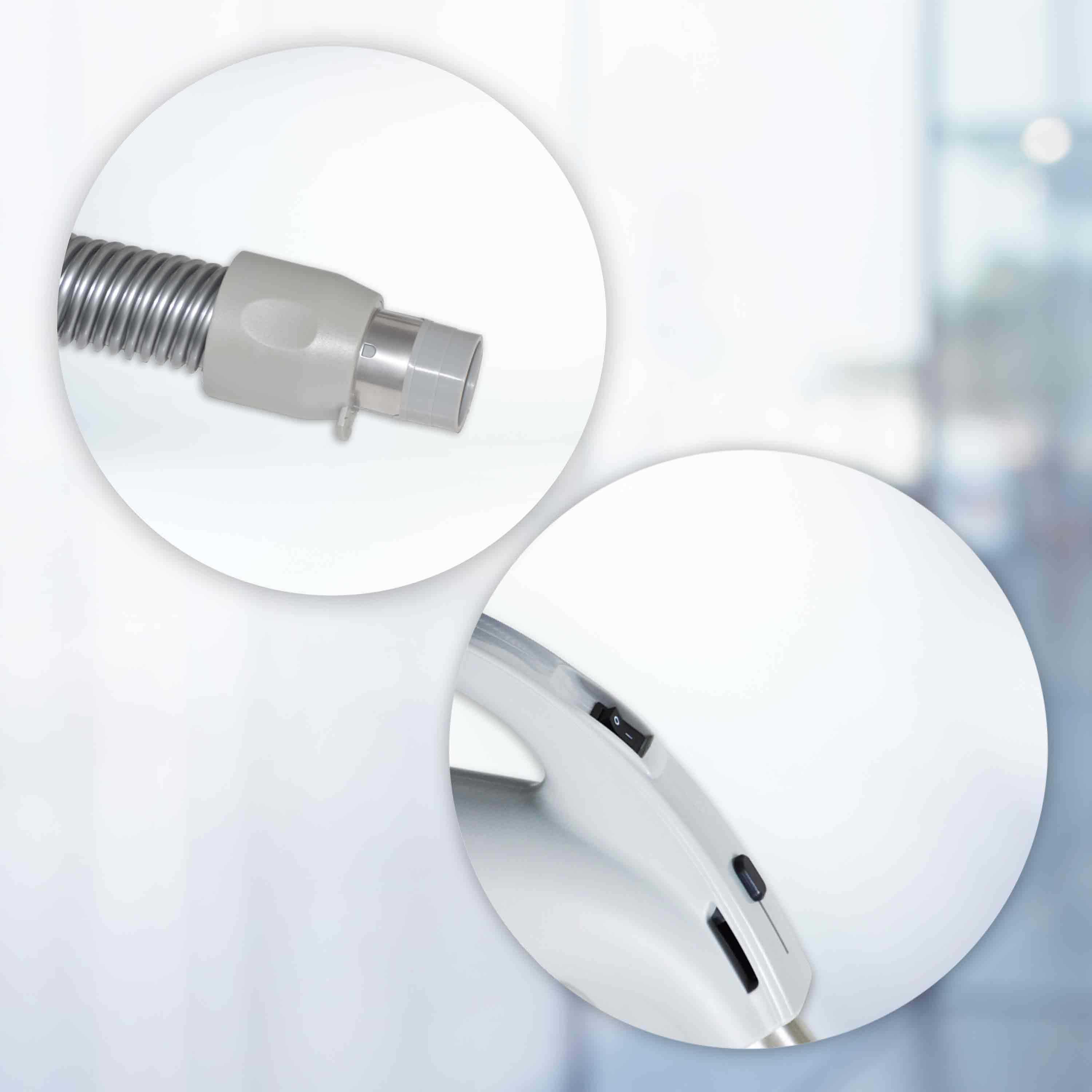 24-V Schlauchset schaltbar, Länge 9 m, MIT Standardbodendüse